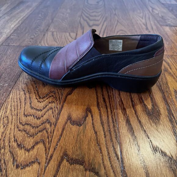 Aravon Danielle-AR Platform Womens 7 Leather Shoe Comfort Cushion Black CH6811 - Picture 8 of 14